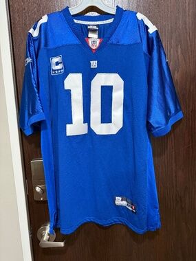 Authentic NFL Eli Manning “10” New York Giants Reebok Jersey